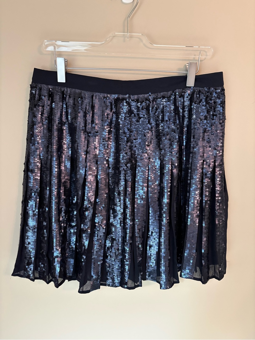 Banana Republic Sequined Pleated Mini Skirt | Women's Sz 6